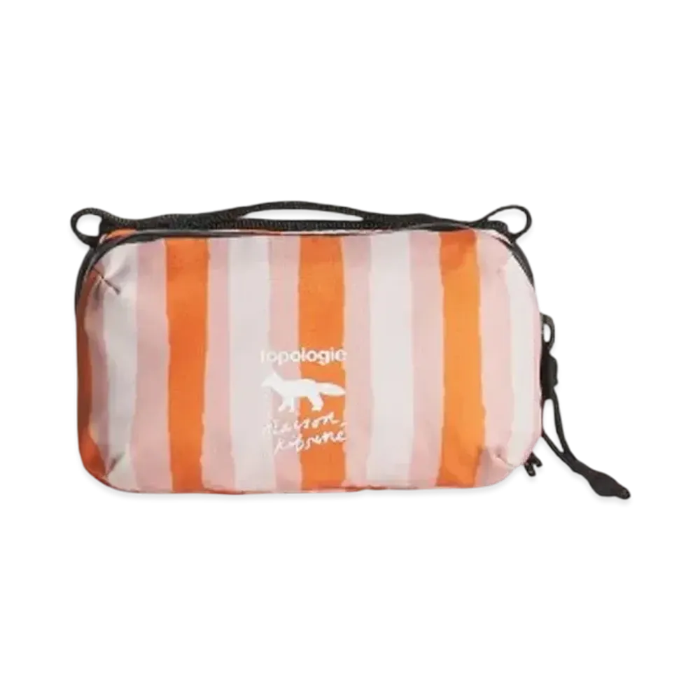 Maison Kitsune x Topologie Mini Bottle Sacoche "Marigold Red Print"