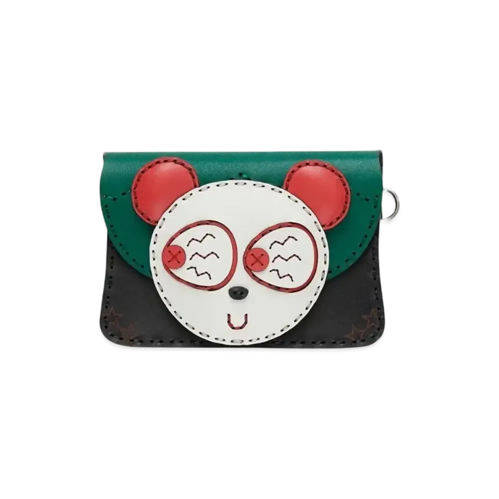 HYSTERIC GLAMOUR Ojaga Design/Red Eye Panda Card Case "Multi"