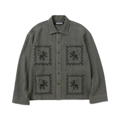 NEIGHBORHOOD GT Embroidery Shirt LS "Olive Drab"