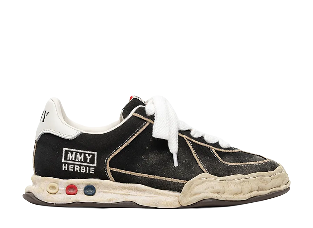Maison MIHARA YASUHIRO HERBIE OG Sole Overdyed Suede Low-top Sneakers "Black"