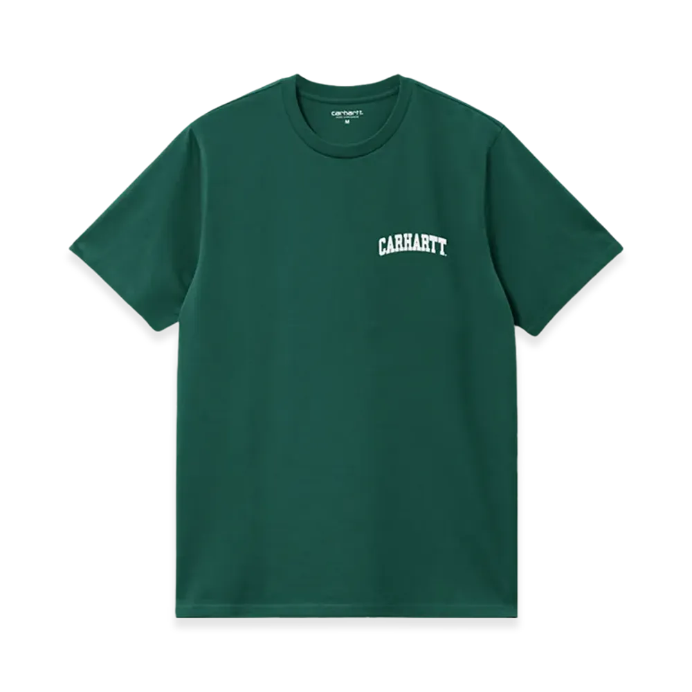 Carhartt WIP University Script T-Shirt "Chervil/White"