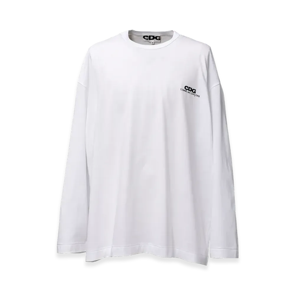 COMME des GARCONS CDG Oversized Long Sleeved T-Shirt "White"
