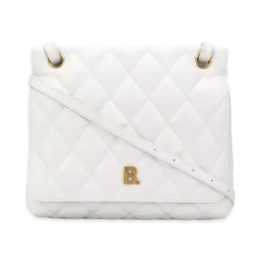 BALENCIAGA Leather Handbag "White"