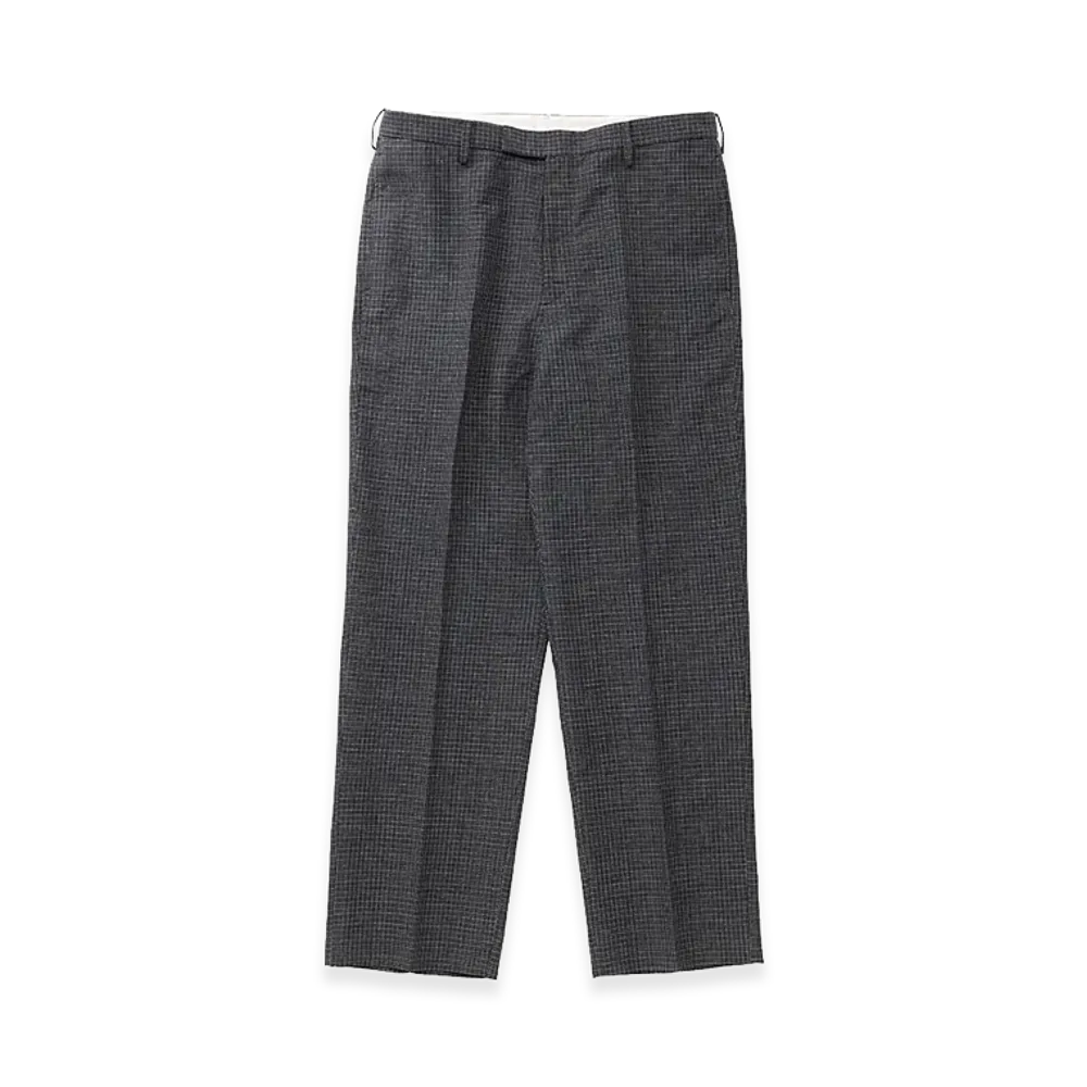 visvim Walker Slacks Santome Check "Navy"