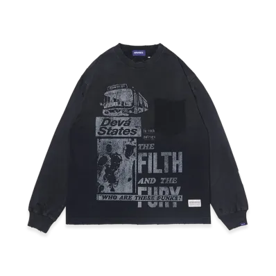 Deva States Long Sleeve T-Shirt "Washed Black"