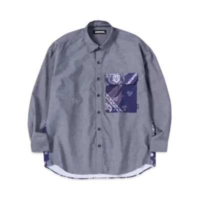 NEIGHBORHOOD Bandana Chopped-2 "Navy"