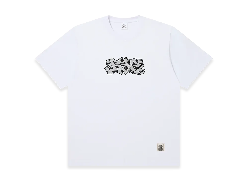BlackEyePatch Glittered Letters Tee "White"