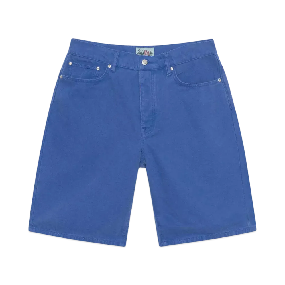 Stussy Big Ol' Short Washed Canvas "Baja Blue"