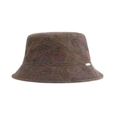Aime Leon Dore Printed Twill Bucket Hat "Brown"
