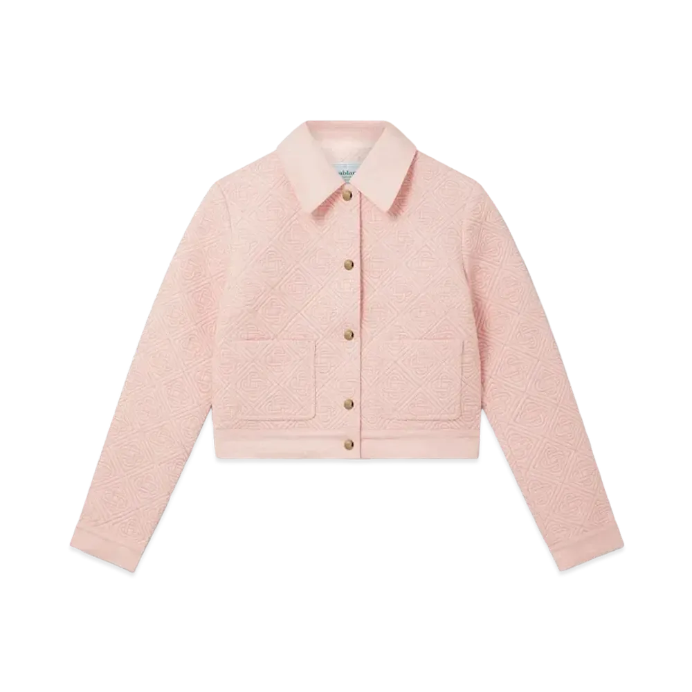 Casablanca Monogram Quilted Jacket "Pink"