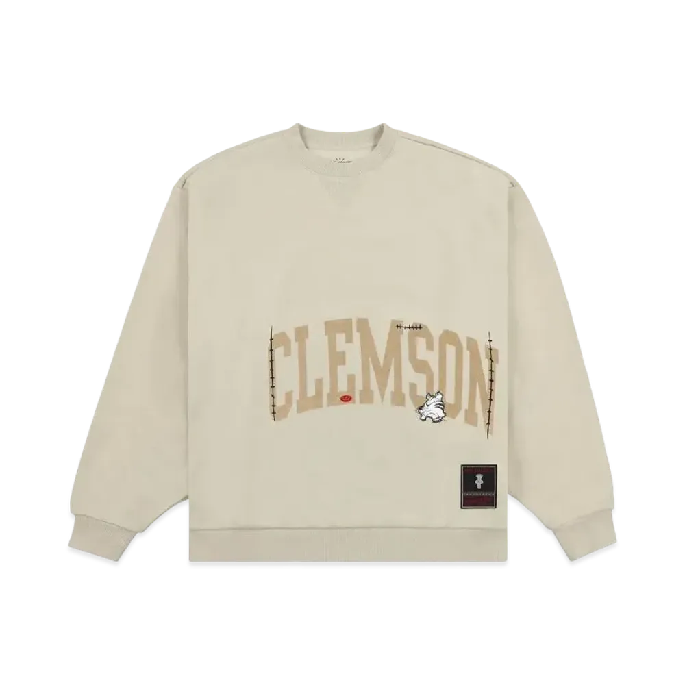 Travis Scott x M&N x Clemson University Crewneck "Ivory"