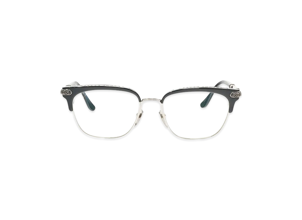 Chrome Hearts Vertical Smile II Optical Glasses "Black/Silver"