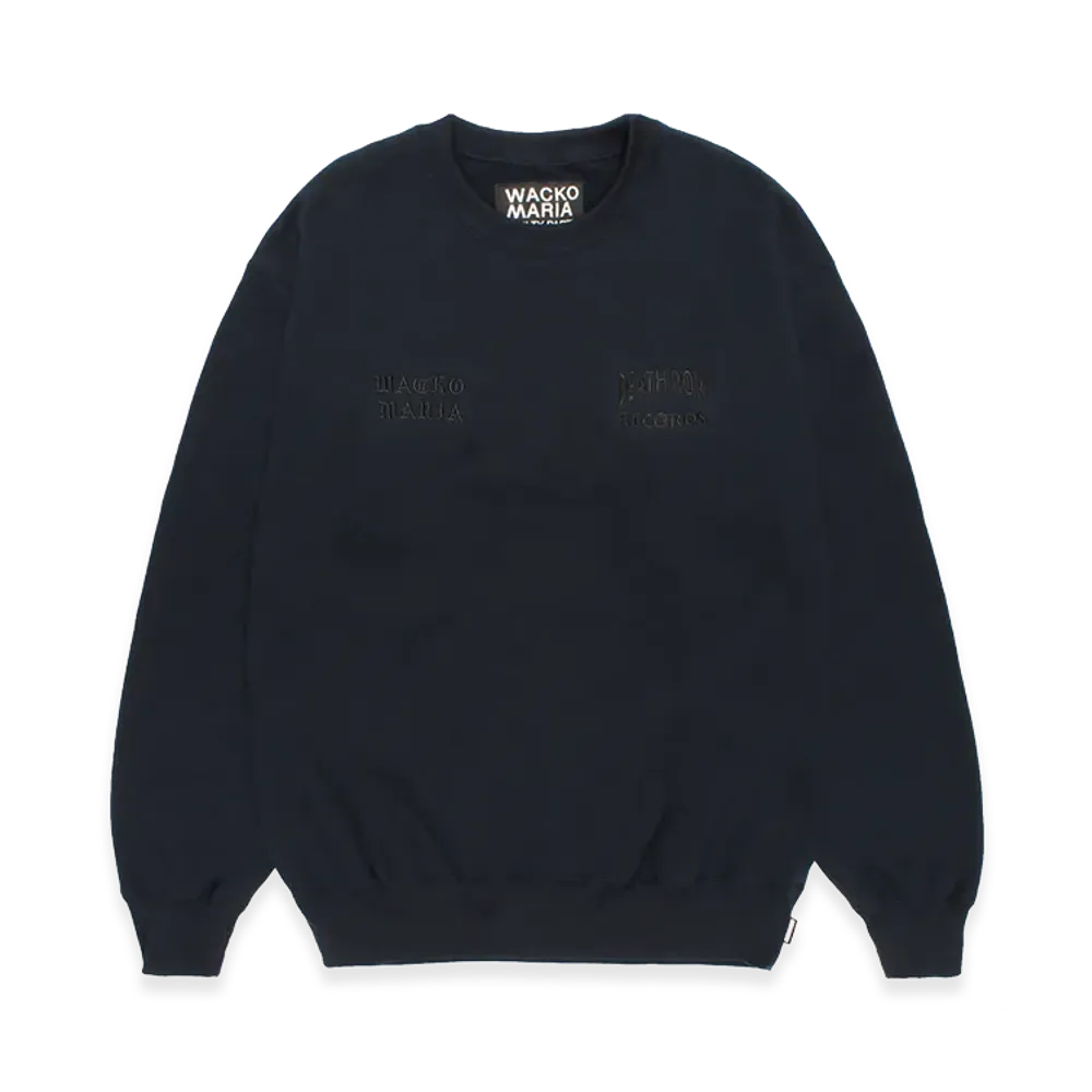 WACKO MARIA Death Row Records / Heavy Weight Sweat Shirt "Navy"