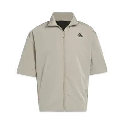 adidas Basketball Full Zip Shooting Shirt (Gender Neutral) "Putty Beige"