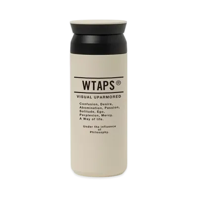 WTAPS H2O 500ml / Bottle / Steel. KINTO "White"