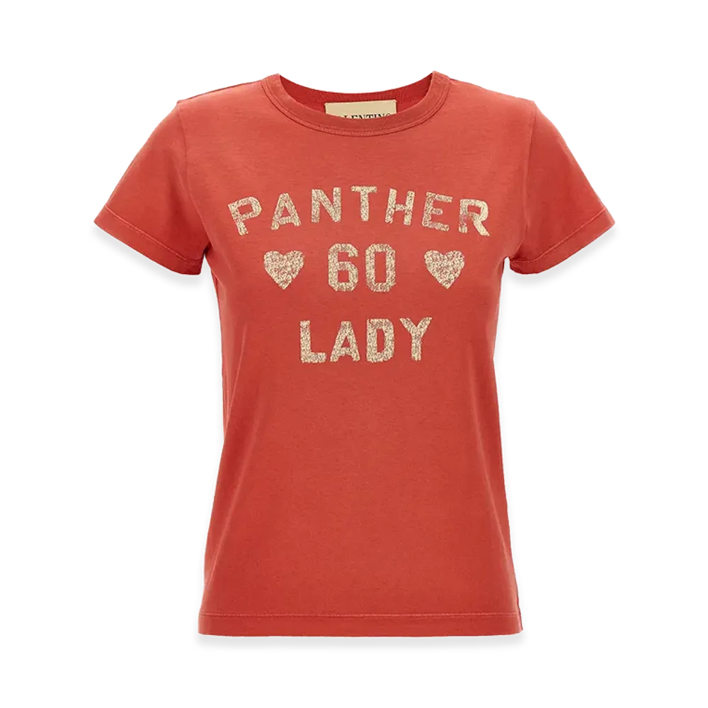 Valentino Garavani Women's 'panther Lady' T-Shirt "Red"