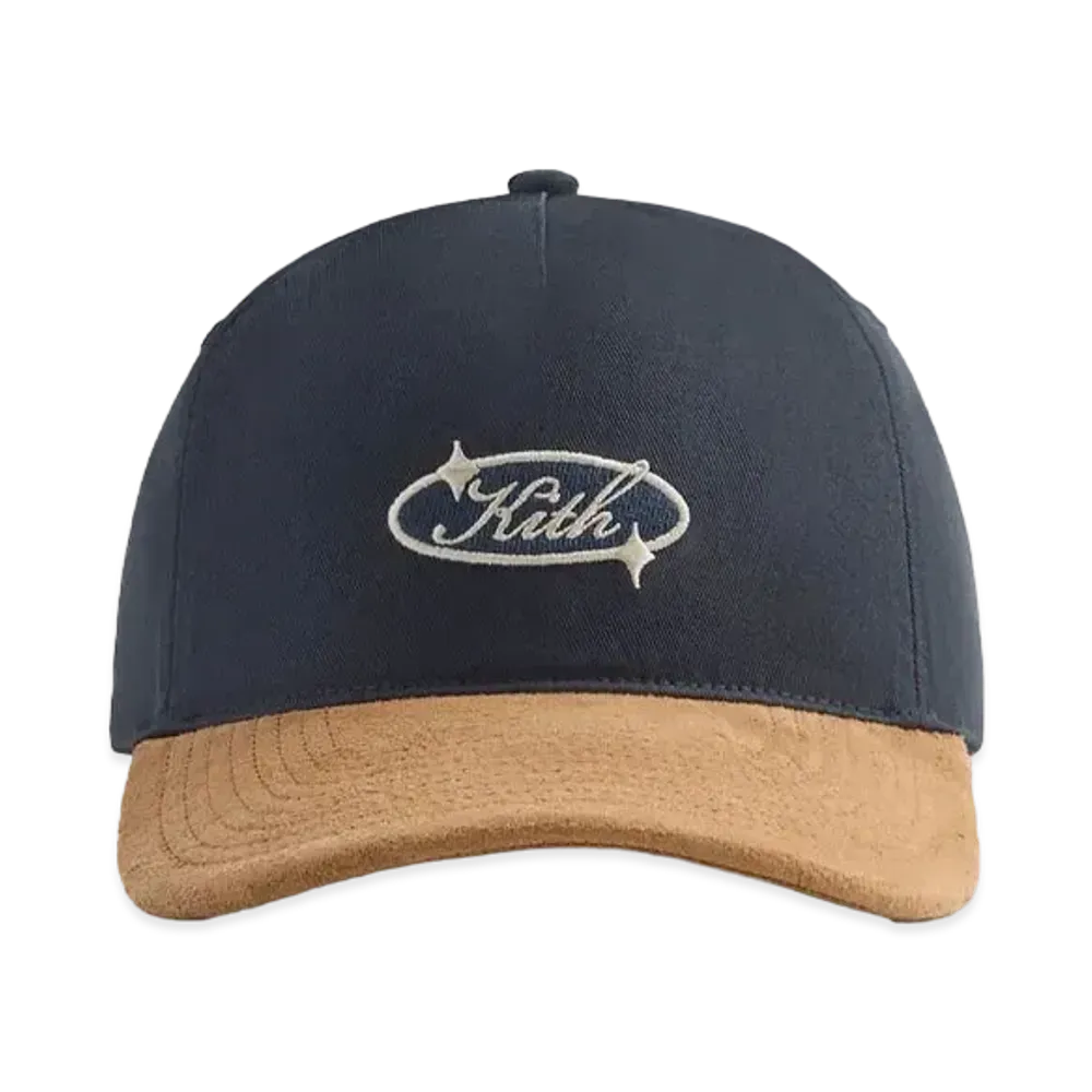 Kith Bay Low Profile Pinch Crown Snapback With Suede "Nocturnal"