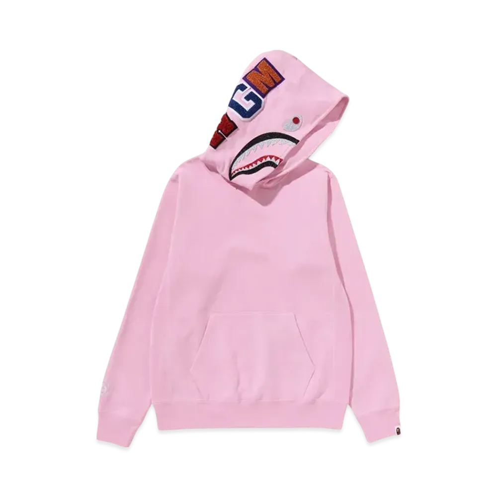A BATHING APE Shark Pullover Hoodie "Pink"