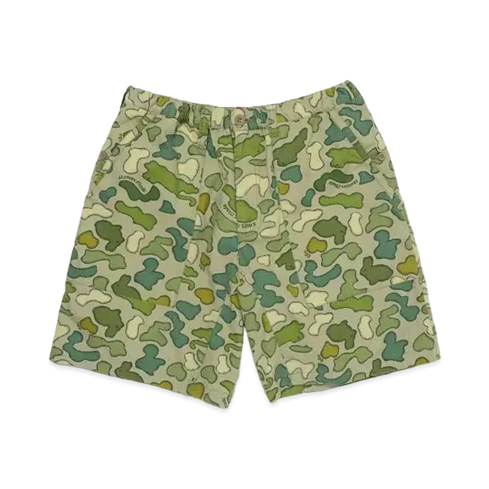 HUMAN MADE x KAWS Made Camo Shorts "Green"