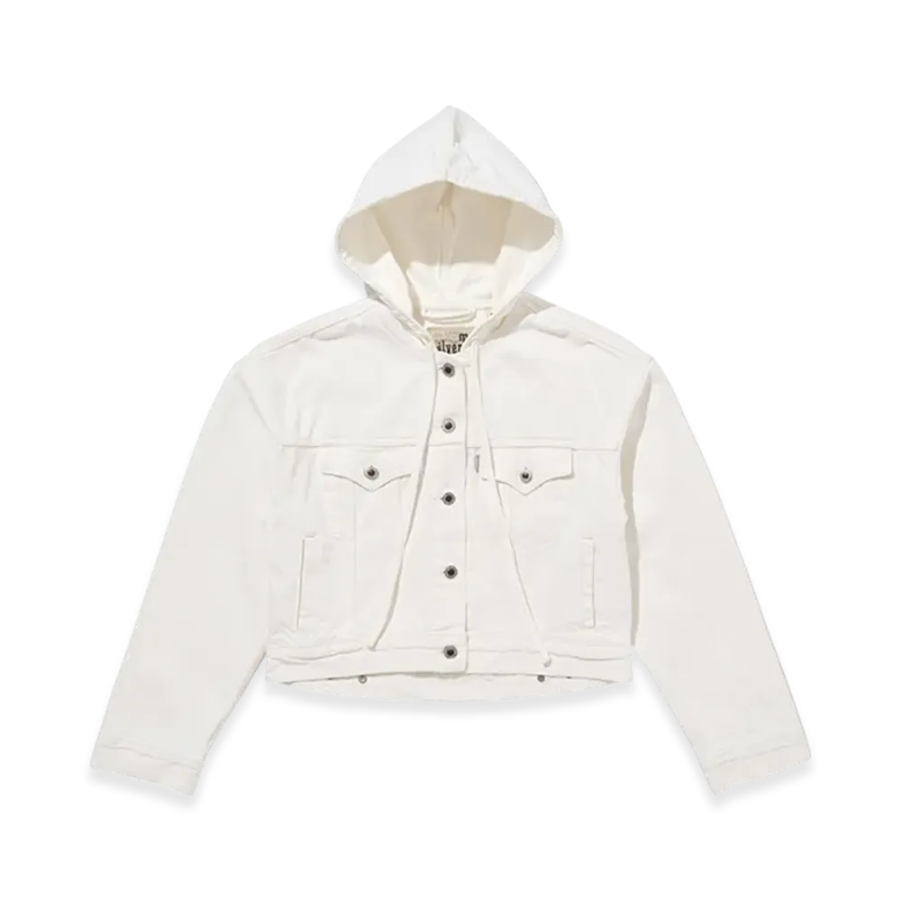 Levi's Silvertab Hooded Trucker Jacket "White"
