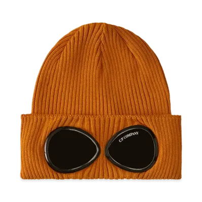 C.P. Company Cotton Goggle Beanie "Desert Sun Orange"