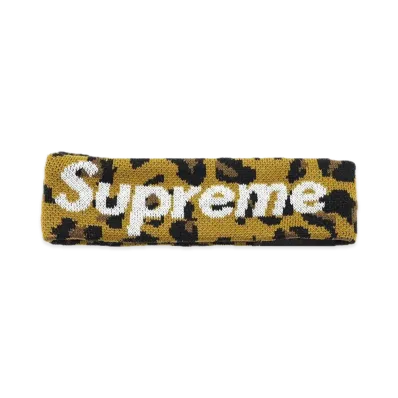 Supreme x New Era Big Logo Headband "Leopard"