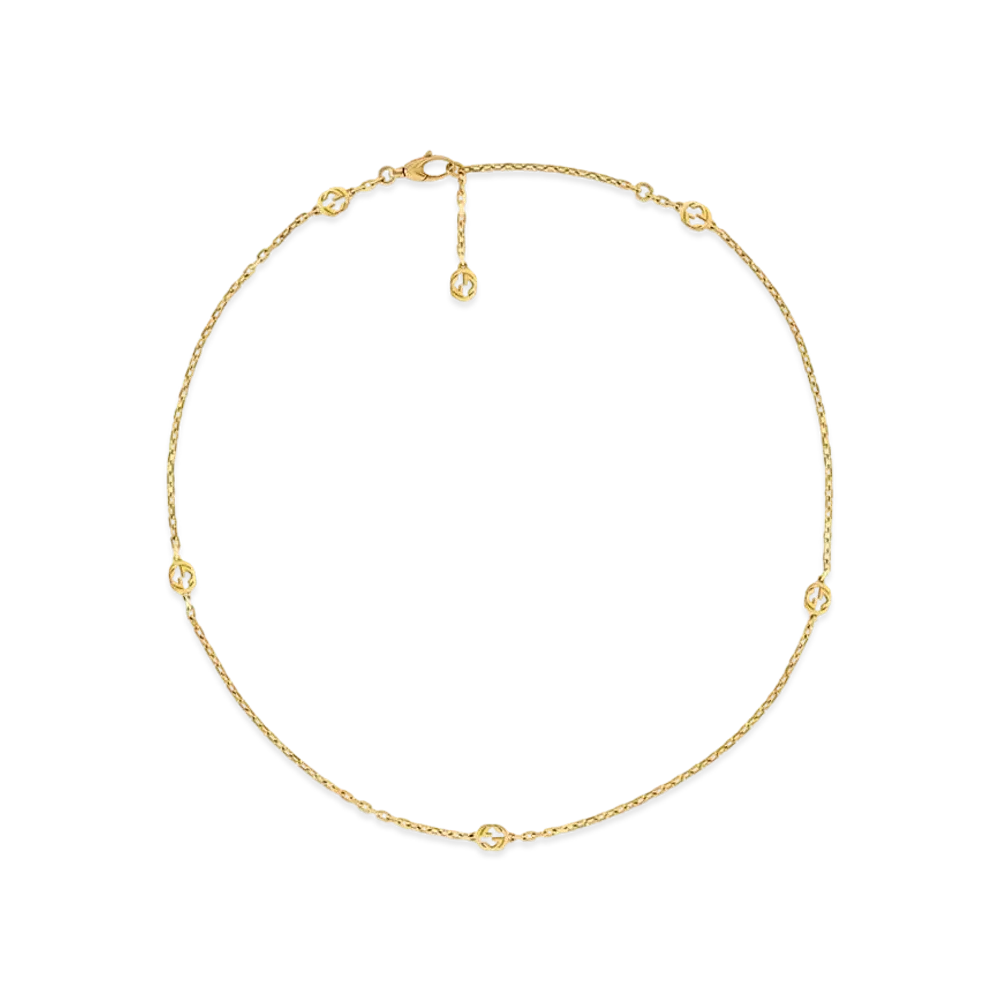GUCCI Interlocking G 18K Necklace