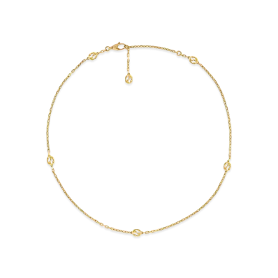GUCCI Interlocking G 18K Necklace
