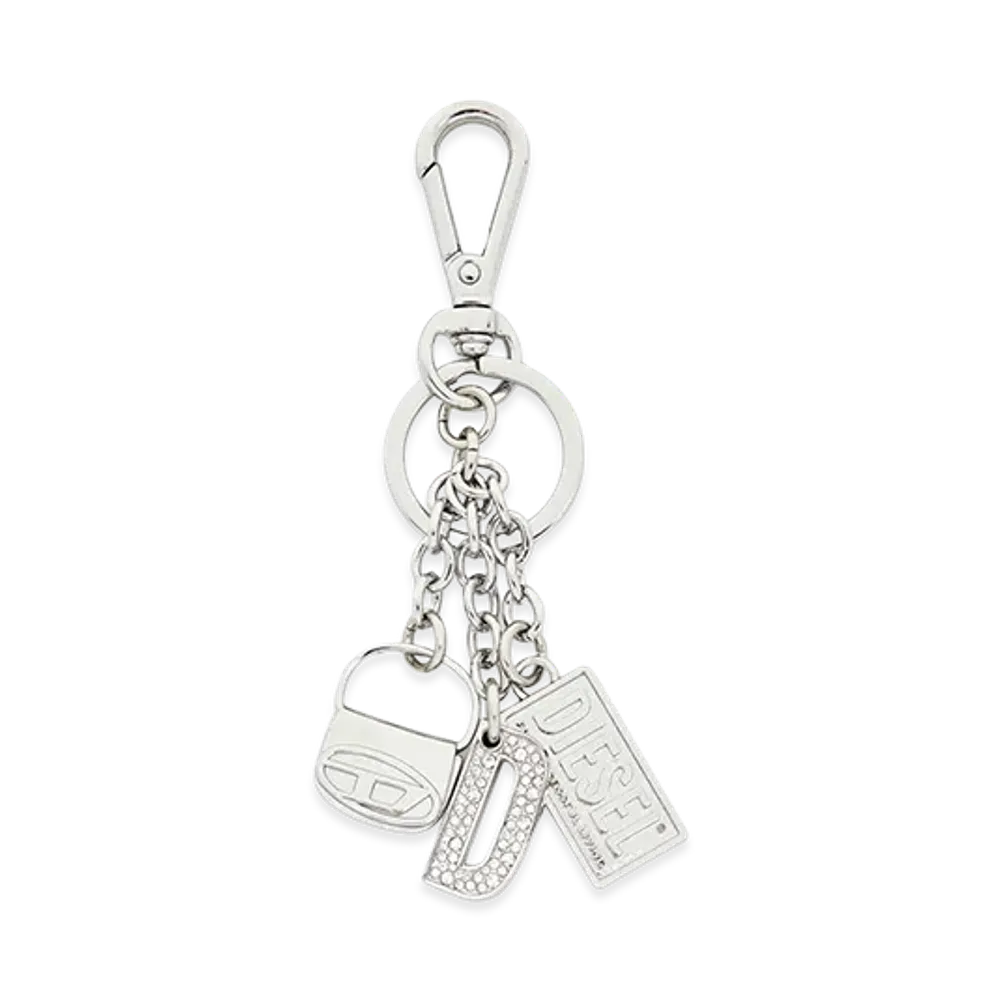 Diesel Women's Keychain "1Dr Multicharm" "Silver"