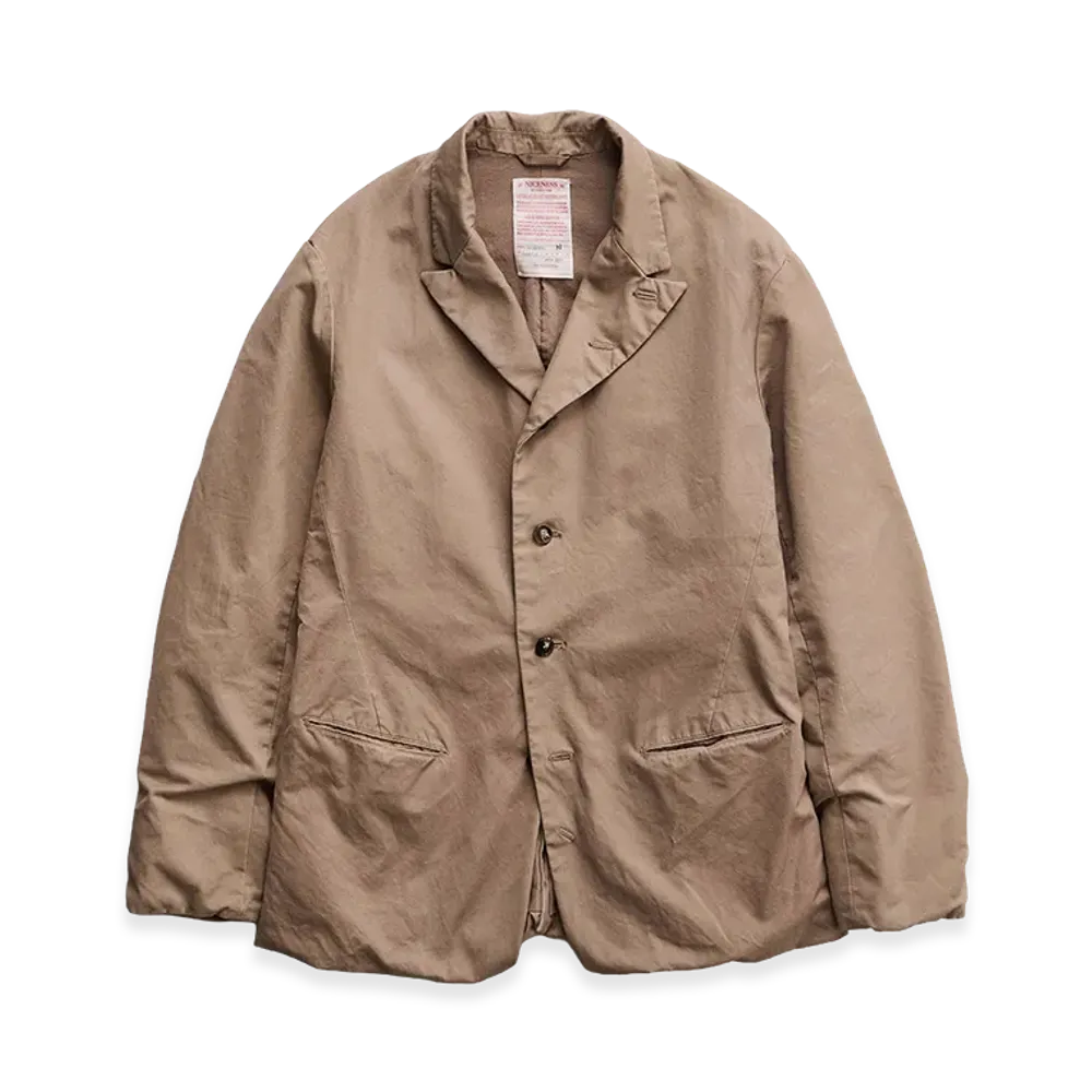 NICENESS E.Defoe Premium Pima Twill Rover Jacket "Beige"