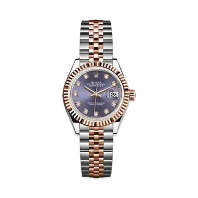 ROLEX Datejust 28 Aubergine Dial 10P Diamonds 279171G