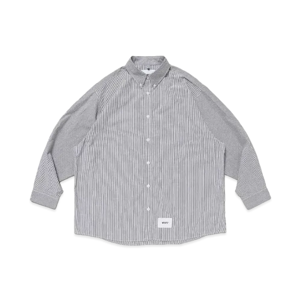 WTAPS BD 03 / LS / Cotton. Broadcloth. Textile. Protect "Black"