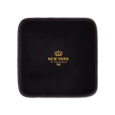 Kithmas Monogram Leather Catchall Tray "Black"