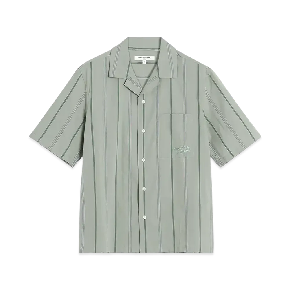 Maison Kitsune Resort Shirt "Vert De Gris"