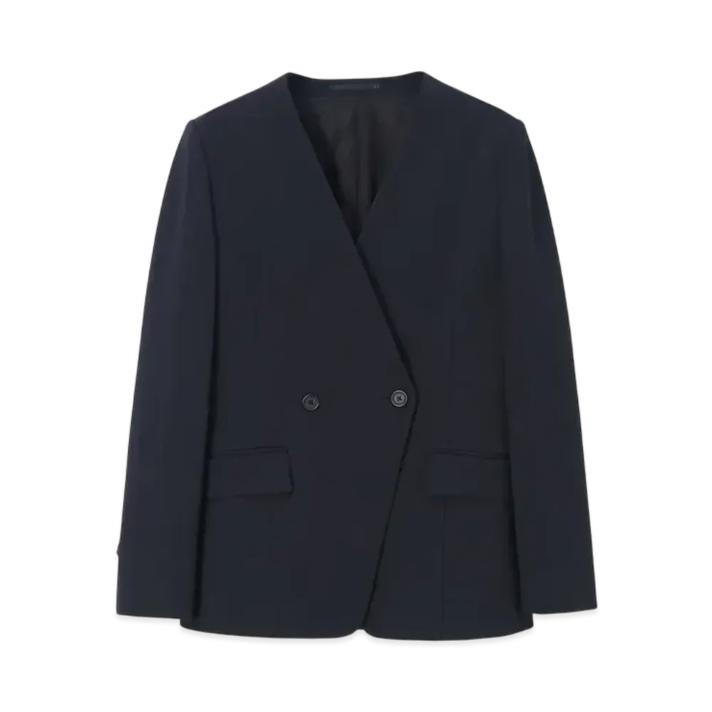 Paul Smith Women's Jersey Collarless Jacket "Black"