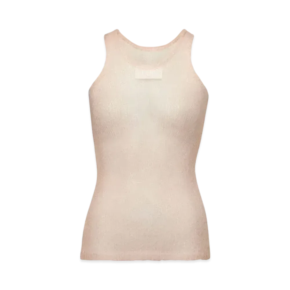 Maison Margiela Women's Sheer Vest Top "Pale Pink"