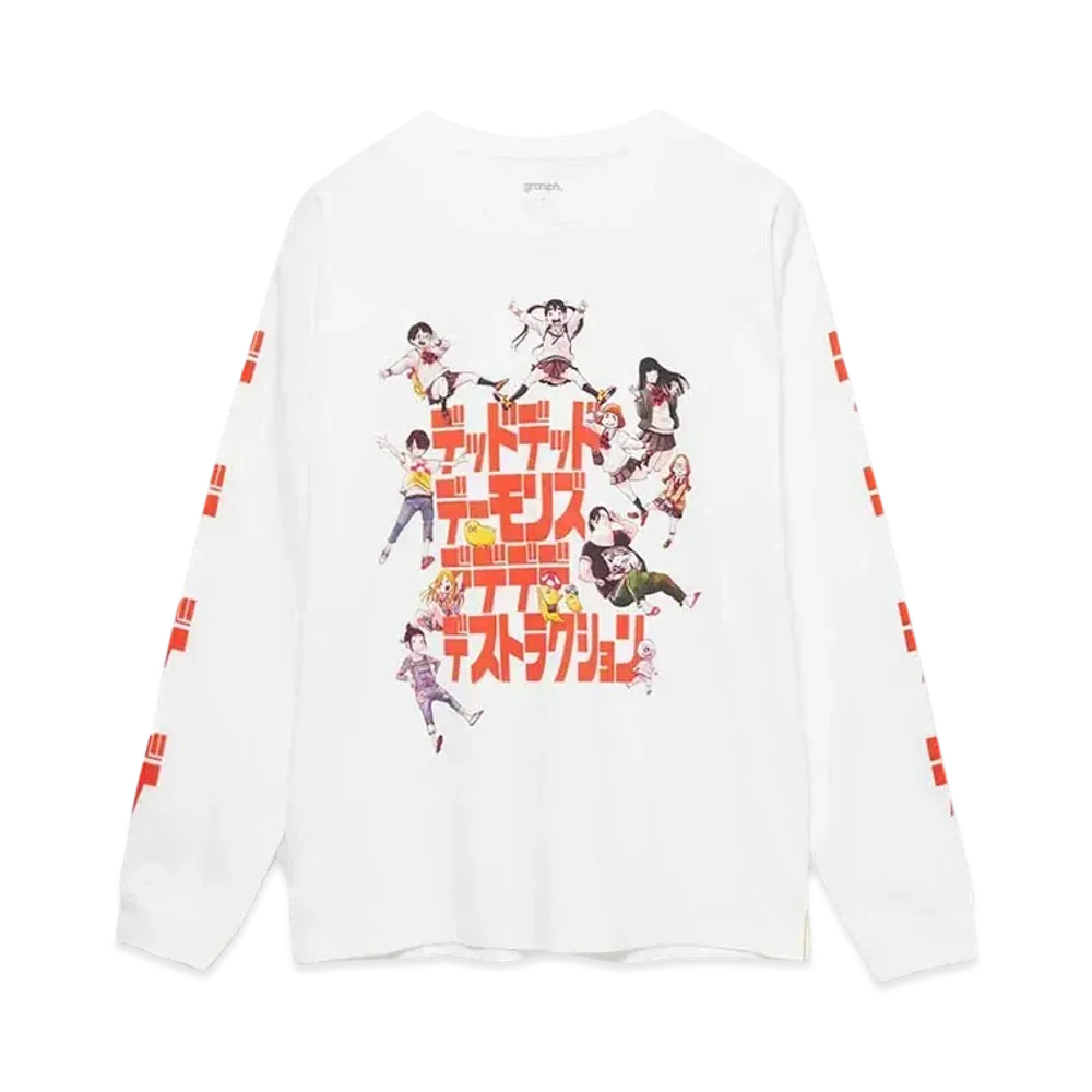 graniph x Inio Asano Everyone Gather Long Sleeve T-Shirt "White"