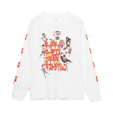 graniph x Inio Asano Everyone Gather Long Sleeve T-Shirt "White"