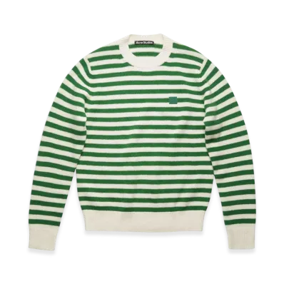 Acne Studios Breton Stripe Sweater "GREEN/WHITE"