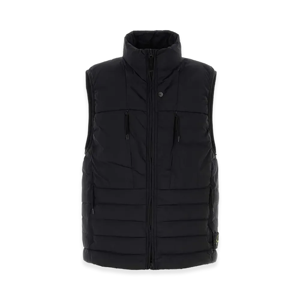 Stone Island Stretch Nylon Down Jacket "Blue/Black"