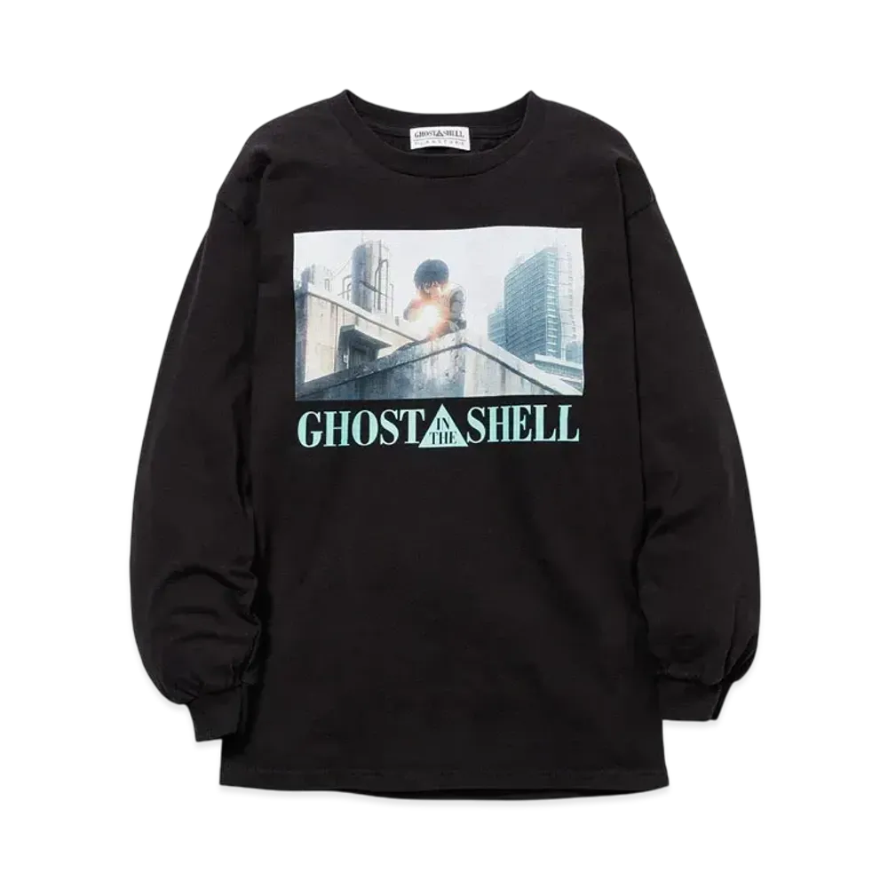 GHOST IN THE SHELL/攻殻機動隊 x F-LAGSTUF-F "KUSANAGI"LS TEE3 "BLACK"