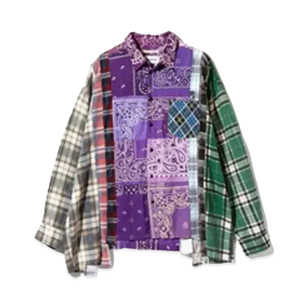 Needles x MIYAGIHIDETAKA 7 Cuts Wide Shirt - Flannel + Bandana "Type 3"