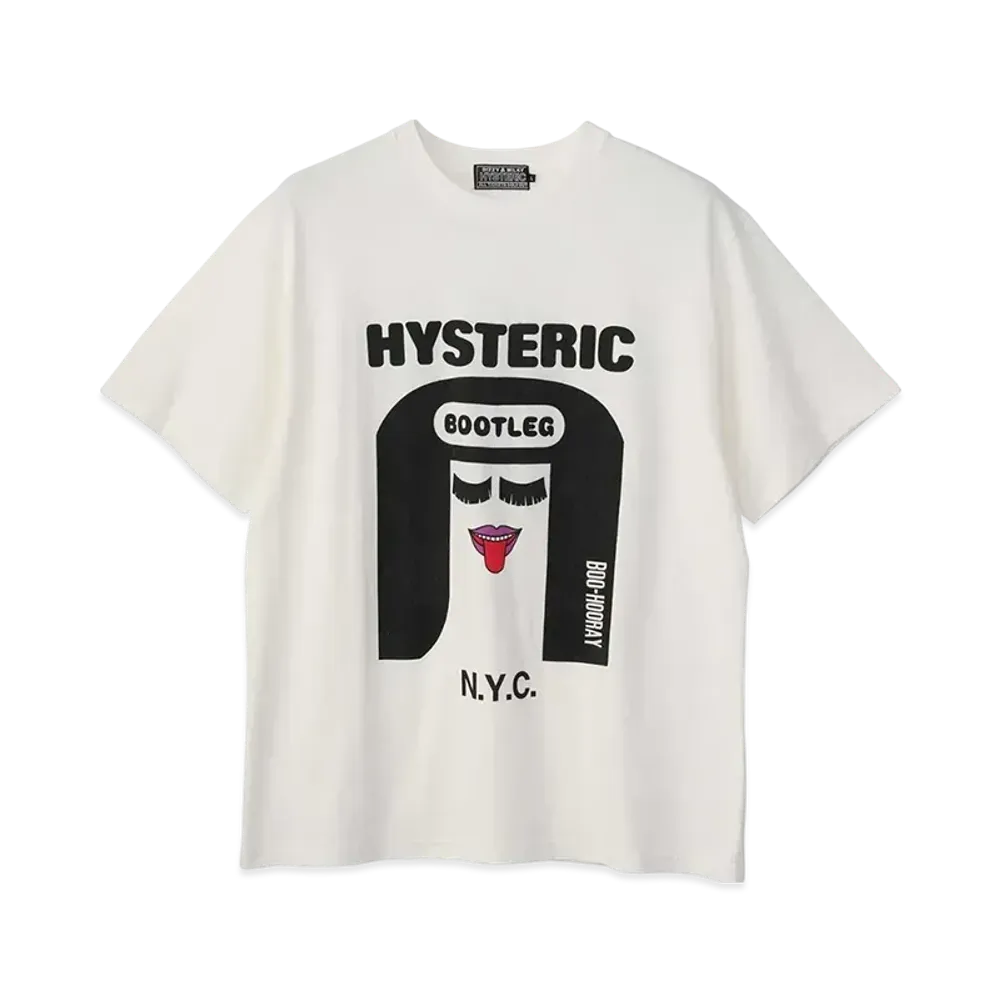 HYSTERIC GLAMOUR Love Bootleg T-Shirt "White"