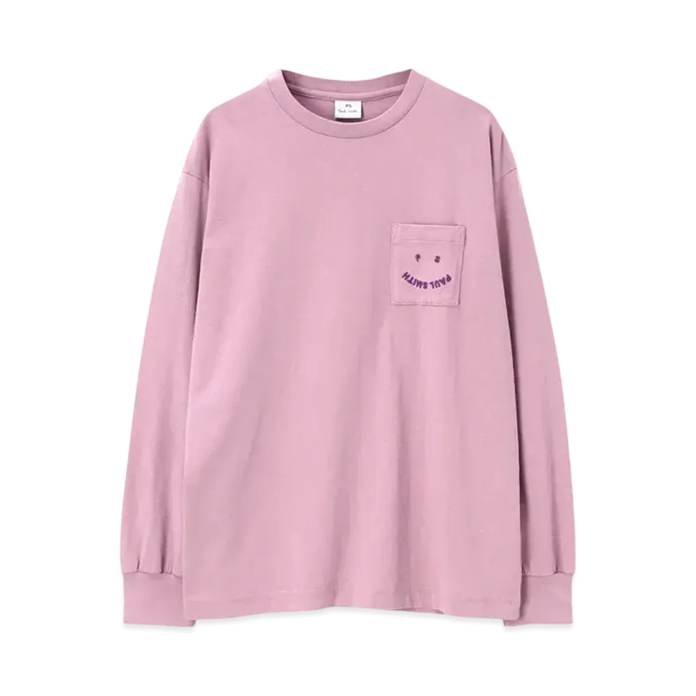 Paul Smith Women's Happy Vintage Long Sleeve T-Shirt "Pink"