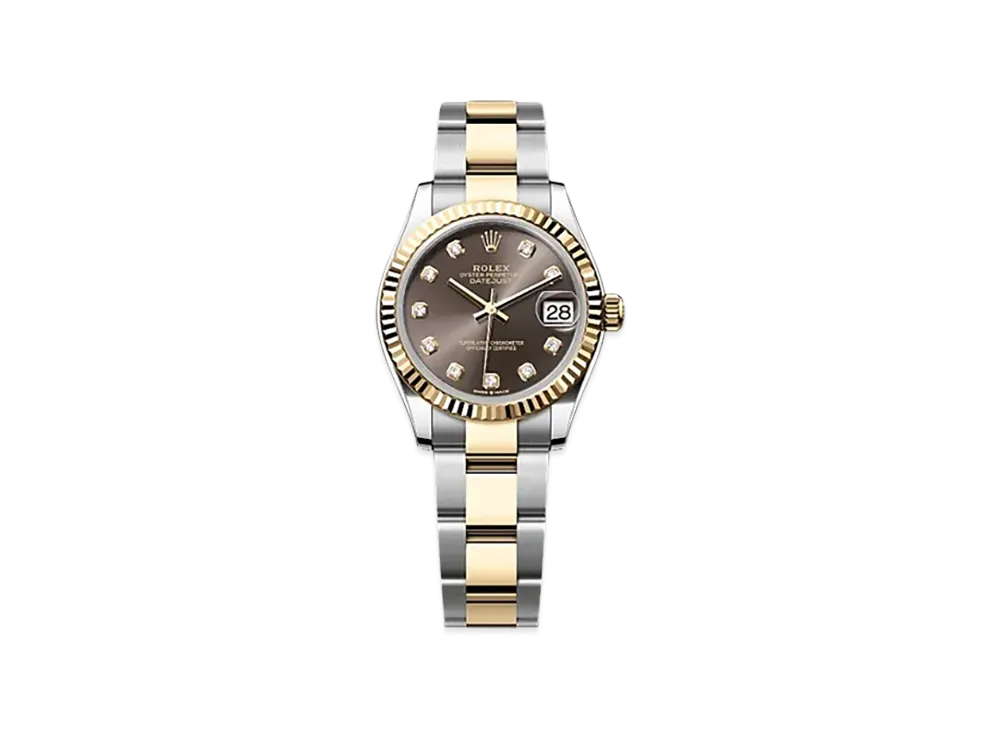 ROLEX Datejust 31mm Oystersteel & Yellow Gold 278273 "Dark Grey"