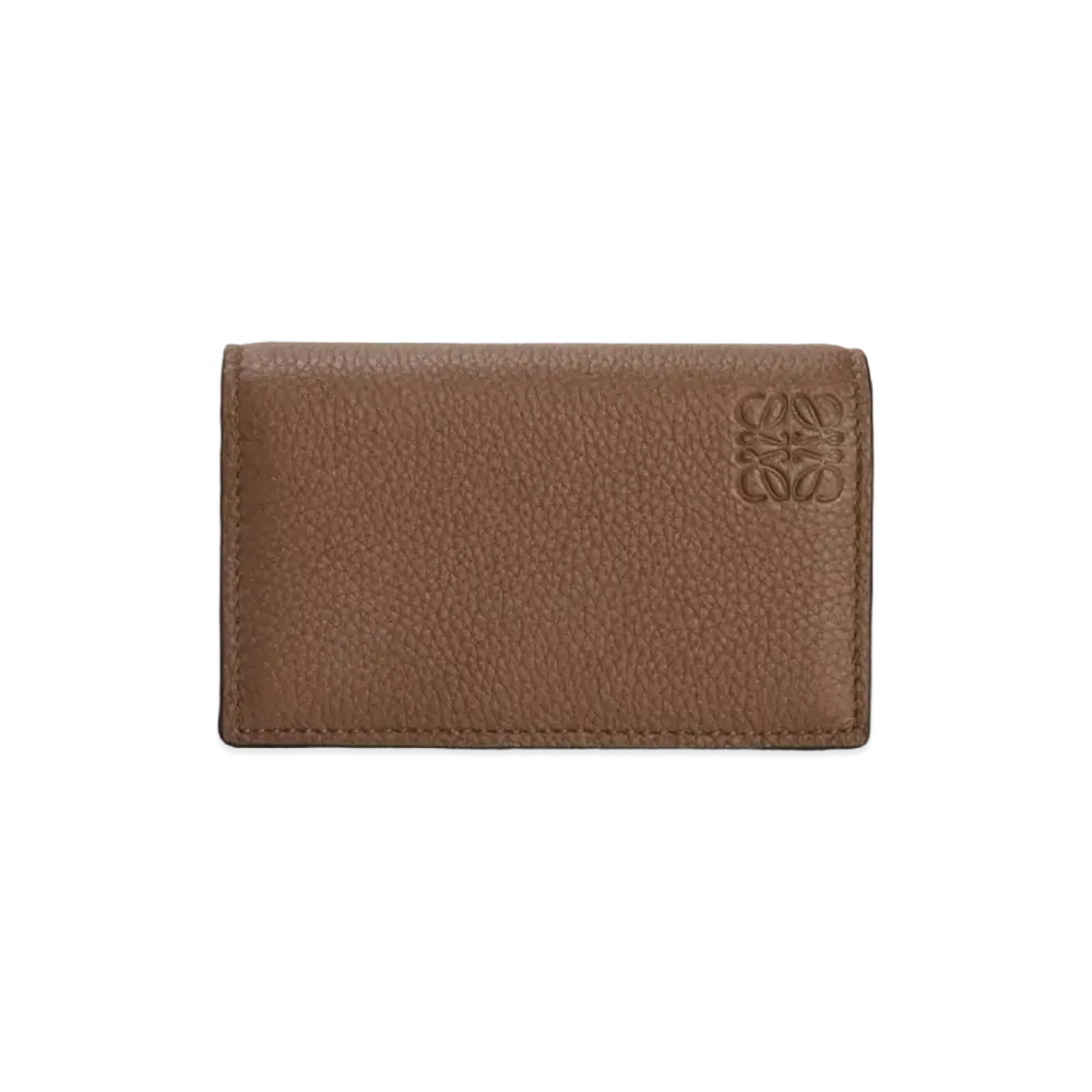 LOEWE Business Cardholder In Soft Grained Calfskin "Cognac"