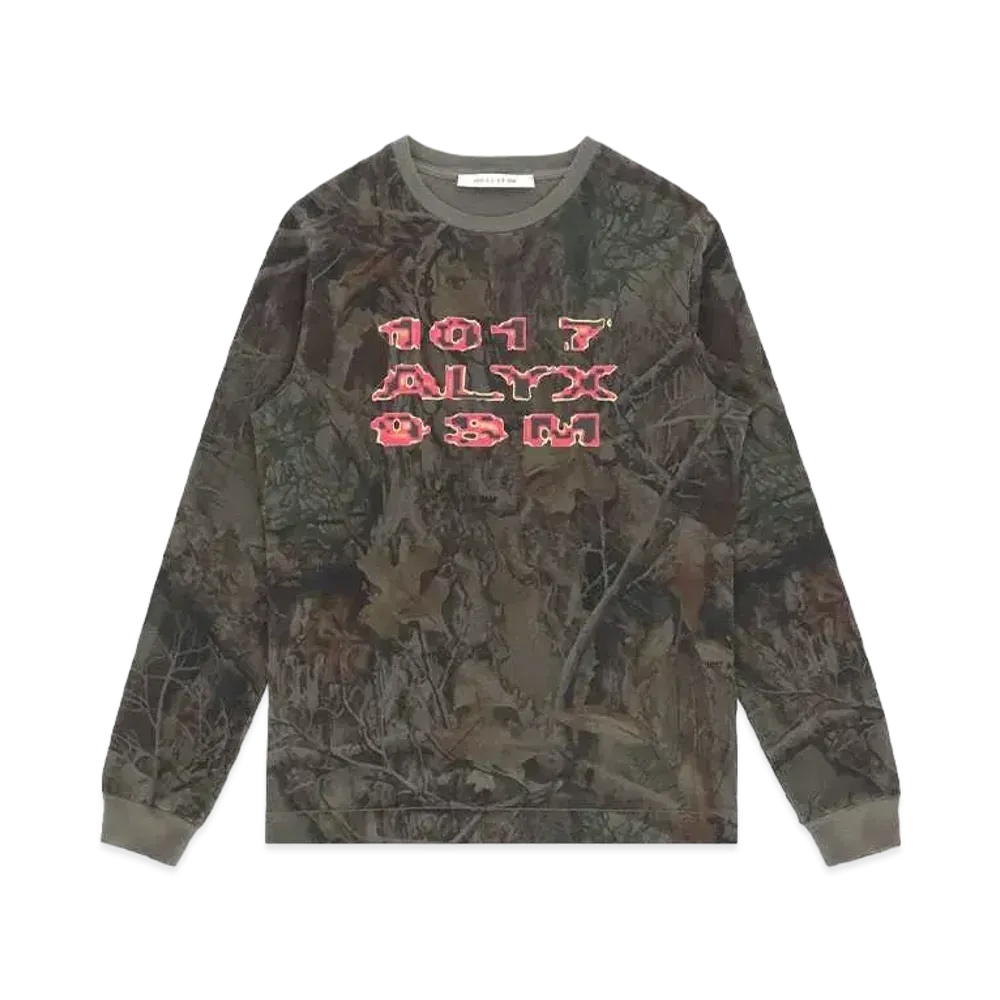 1017 ALYX 9SM Long Sleeve Camo T-shirt "Tree Camo"