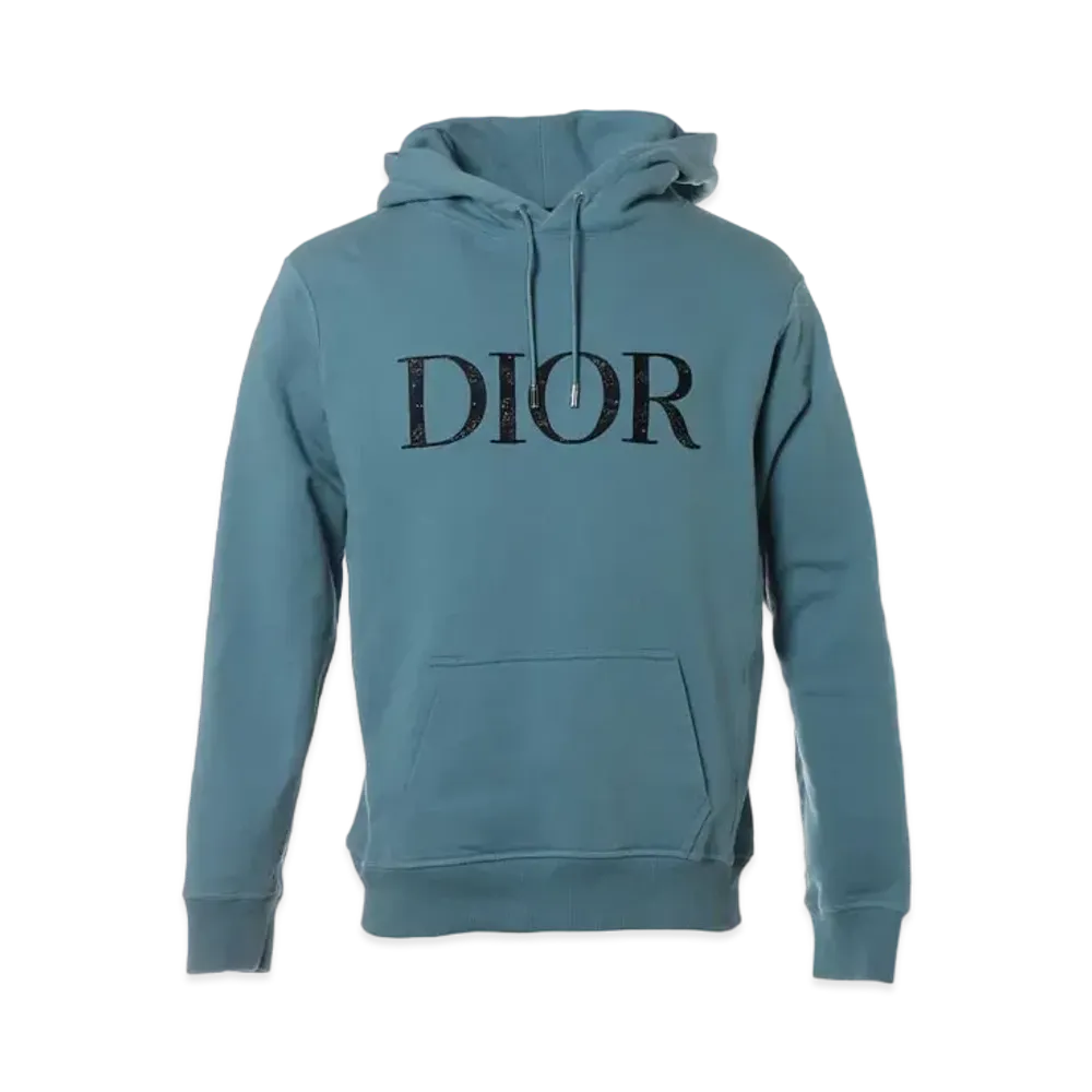 Dior x PETER DOIG Front Logo Pullover Hoodie "Blue"
