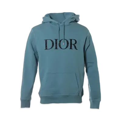 Dior x PETER DOIG Front Logo Pullover Hoodie "Blue"
