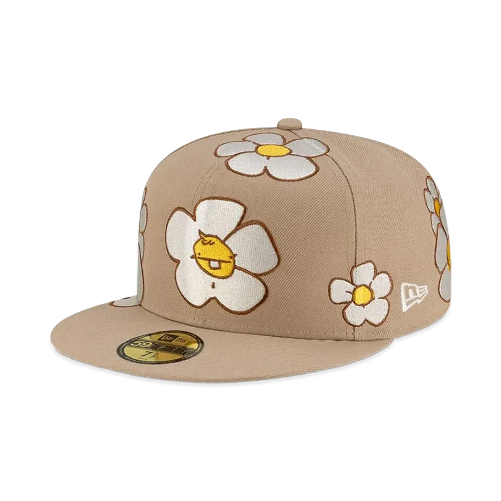 NEW ERA x Rodrigo Roji 59Fifty Flower "Camel"